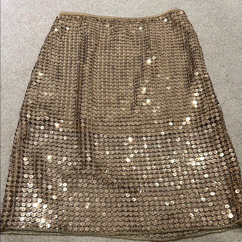 Gold Sequin Skirt